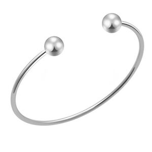Brand New Linx Silver Open Bangle Cuff Charm Bracelet